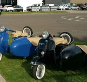 Vespa and sidecar