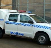 Police Paddy Wagon. Toyota Hilux
