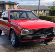 Classic 1980's Peugeot 505 4 Door Sedan